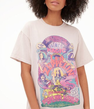 Led Zeppelin Electric Magic Boyfriend Graphic Tee | Aeropostale