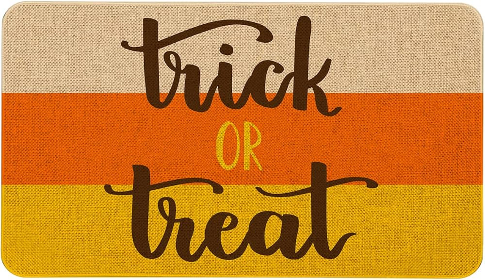 Roszwtit Halloween Door Mat 30 X 17 Inch Trick or Treat Doormat Indoor Outdoor Entrance Floor Mat... | Amazon (US)