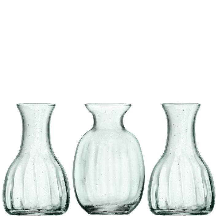 Mia Mini Recycled Glass Vases (Set of 3) | West Elm (US)
