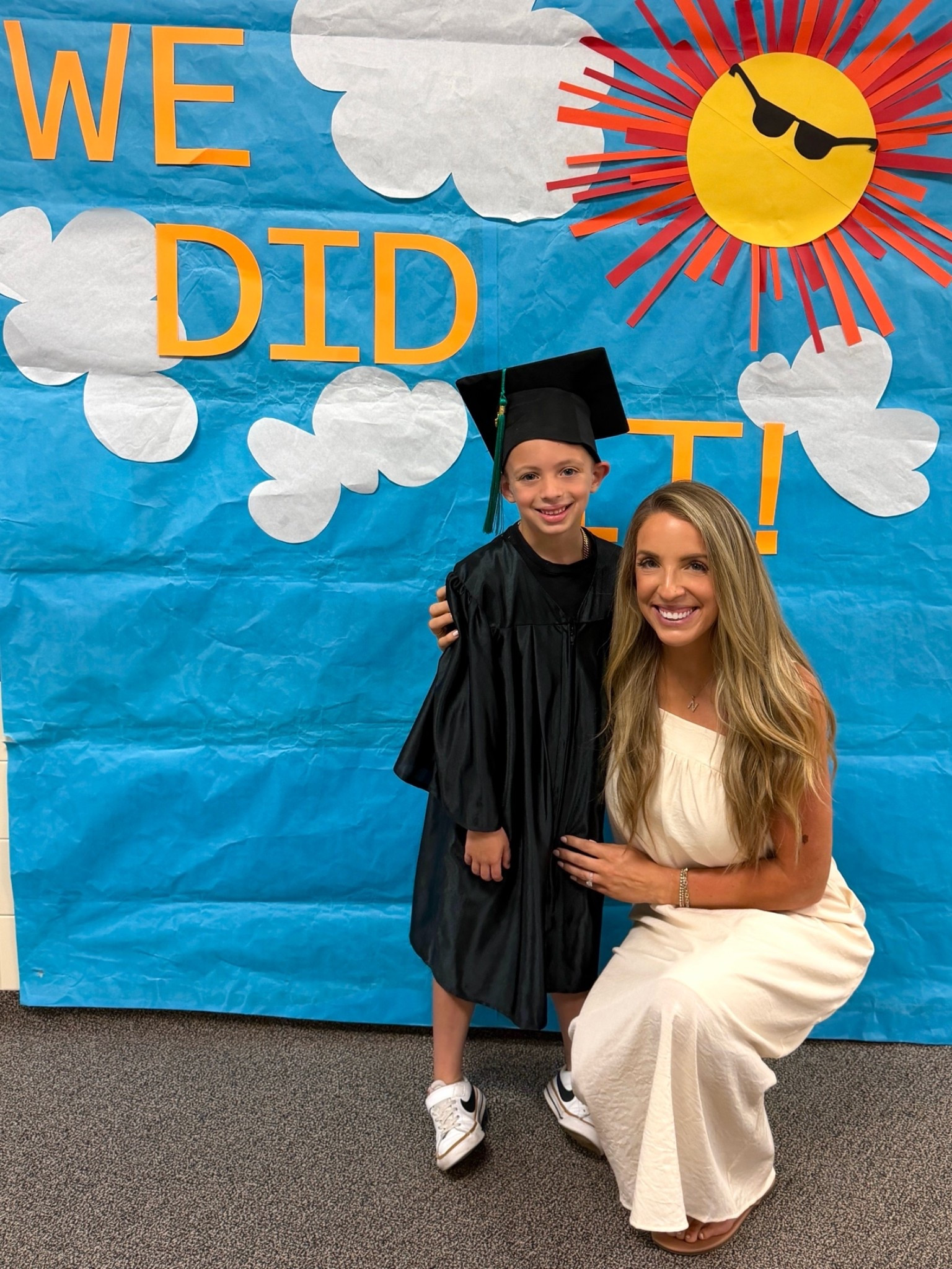 My kindergarten graduate 🎓🥹

It feels like just yesterday I was teary-eyed watching him walk into this big school & missing him every day for 7 hours. Now here we are celebrating the end of kindergarten!

We are so proud of all he accomplished this year & watching his confidence grow. We can’t wait to spend the summer together making memories & soaking up every minute ☀️❤️

#LTKKids #LTKmomlife #LTKootd