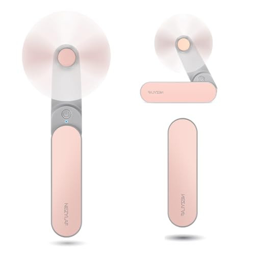 Nezylaf Portable mini handheld Fan, small Rechargeable Personal Fan for 9-15 Hours Runtime, Pocket Design for Travel/Women Essentials/vacation/beach/vacation/airplane/disney | Amazon (US)