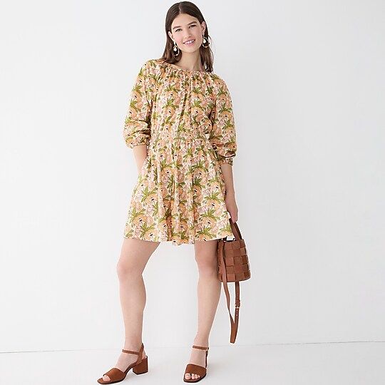 Smocked-waist mini dress in Liberty® Butterfield Poppy fabric | J.Crew US