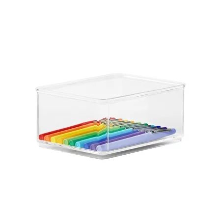 The Home Edit Medium 4- Piece Insert Bins Cabinet Organizer Clear 6.24 x 4.68 x 2.95 | Walmart (US)