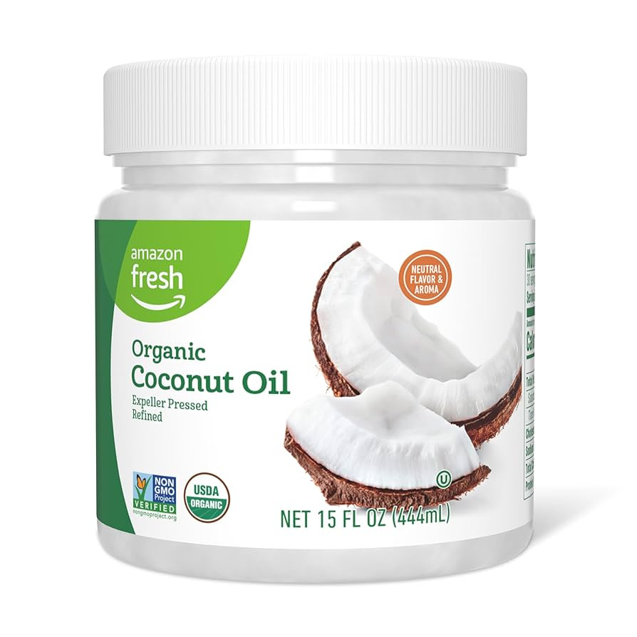 Amazon Fresh, Organic Refined Coconut Oil, 15 Fl Oz (Previously Happy Belly, Packaging May Vary) | Amazon (US)