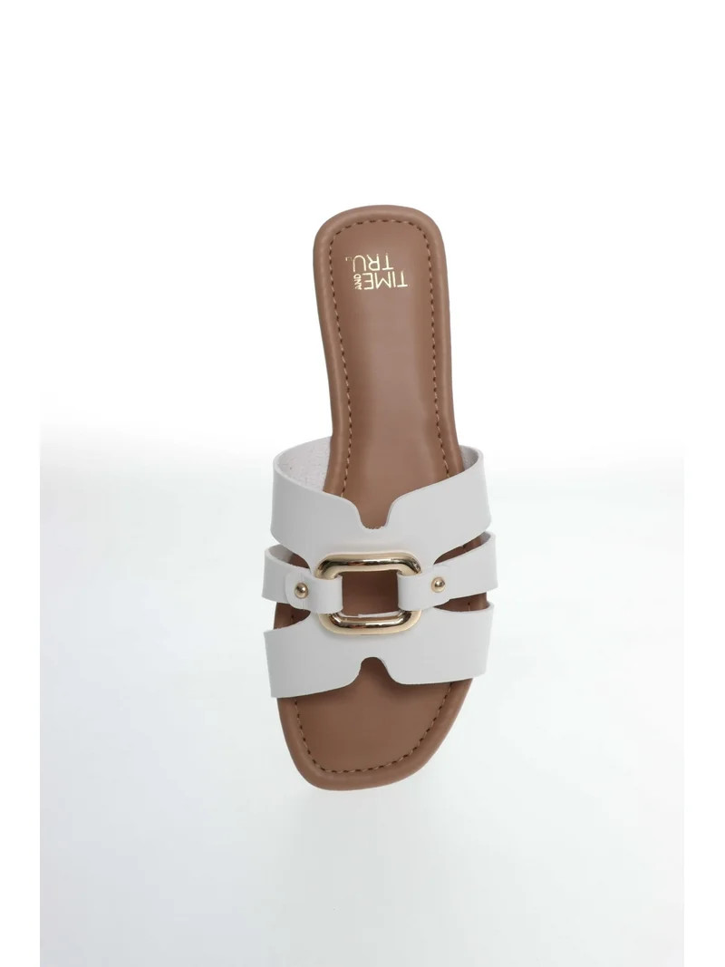 Time and Tru Women's Hardware Slide Sandal | Walmart (US)