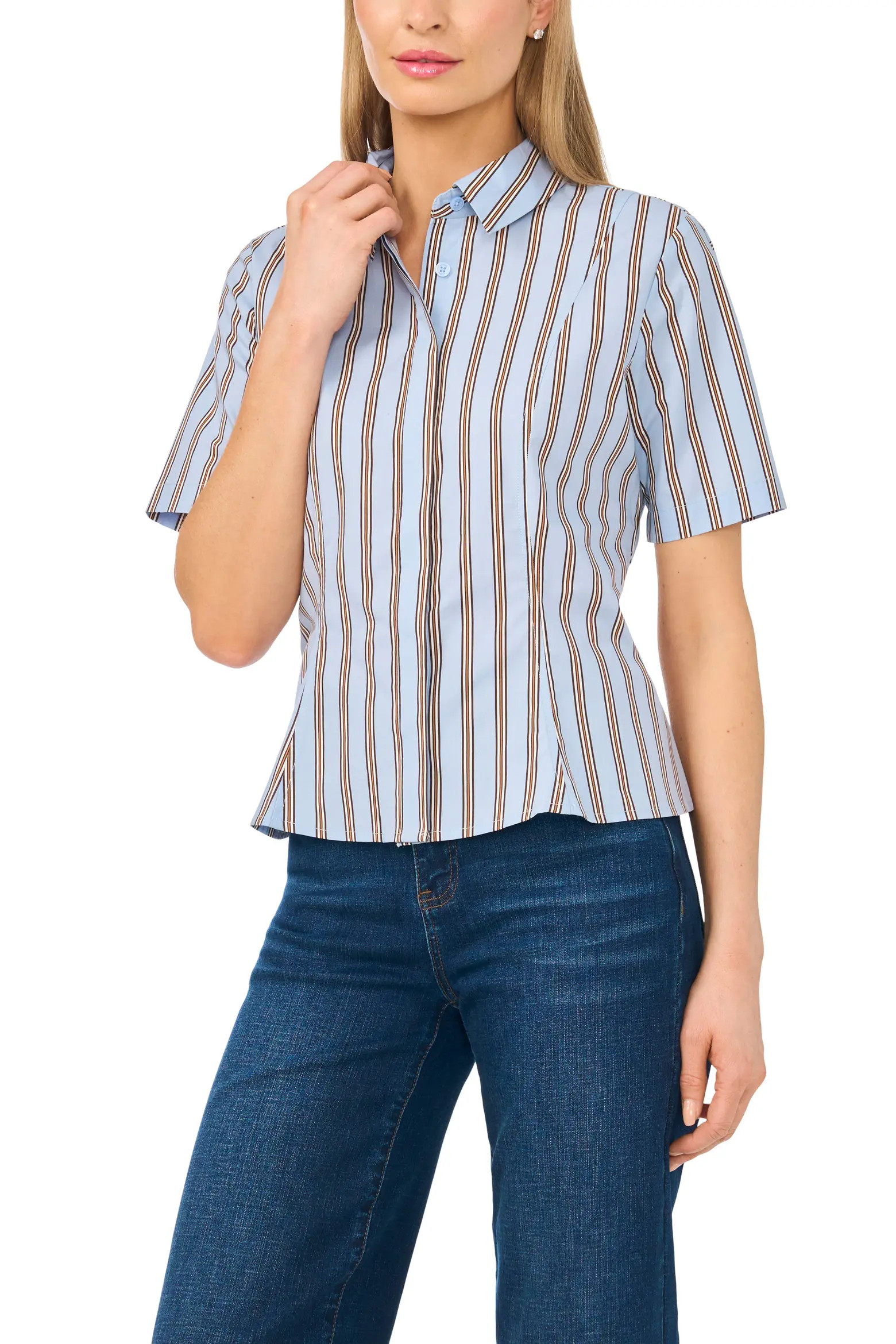 Princess Seam Button-Up Shirt (Women) | Nordstrom | Nordstrom