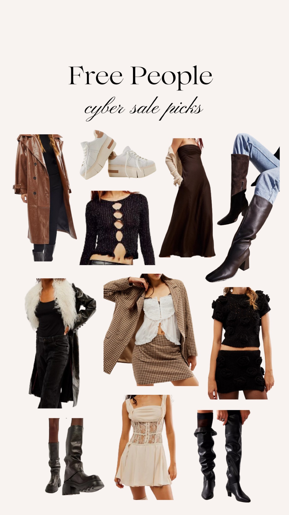 Free People cyber sale picks! the cutest fall and winter fashion - give me alllll the jackets and boots! 😍

#LTKSeasonal #LTKCyberWeek #LTKsalealert