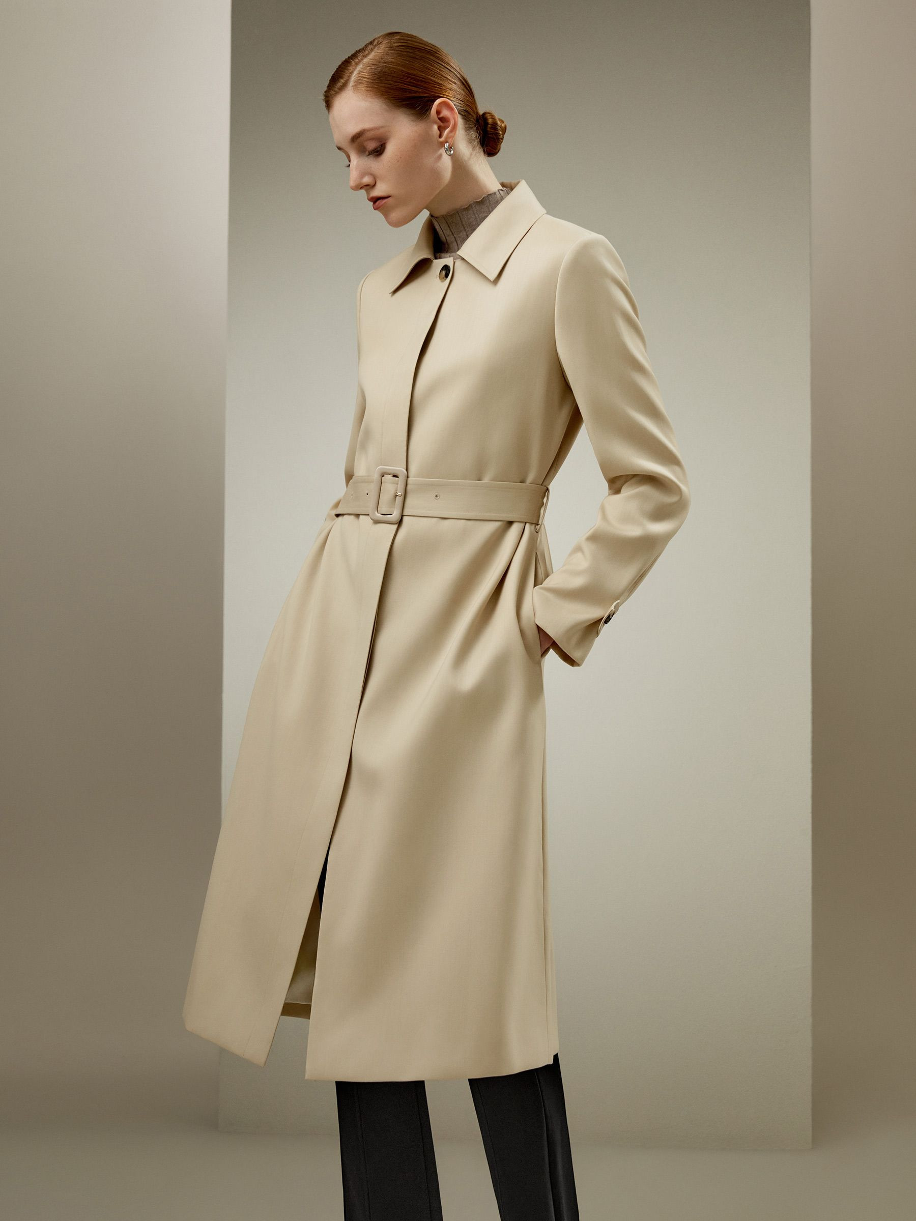 Water Repellent Classic Trenchcoat | LilySilk