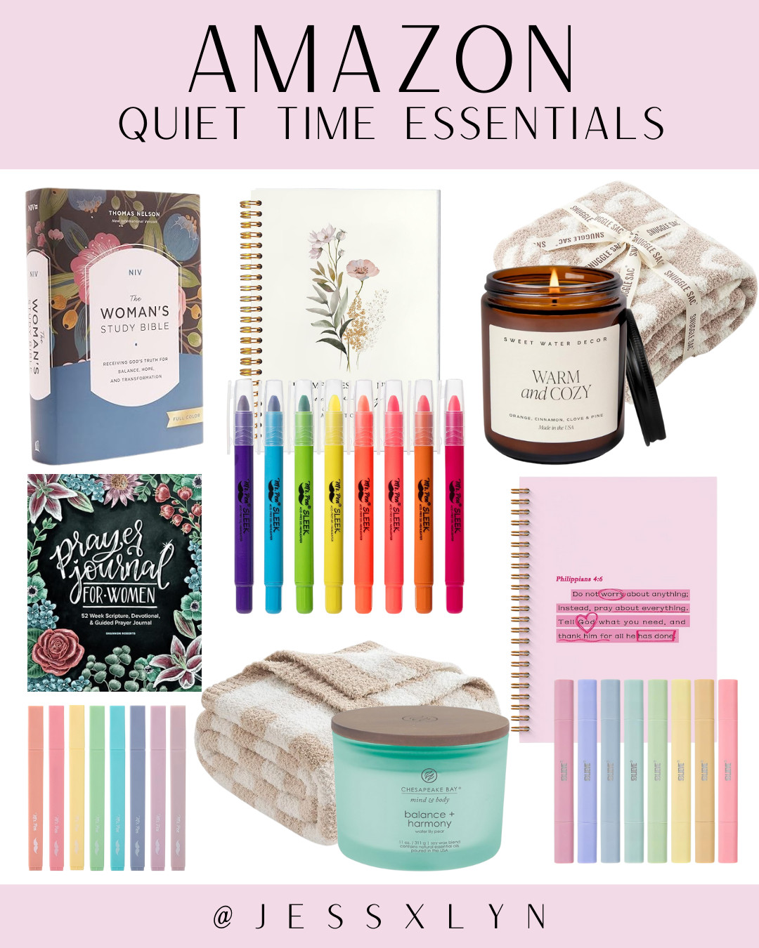 Slow mornings, a little quiet, and space to sit with Jesus 🤍 These are the simple essentials I reach for during my quiet time - nothing fancy, just what helps me be present. 

 #LTKGiftGuide #LTKdayinmylife #LTKmorningroutine