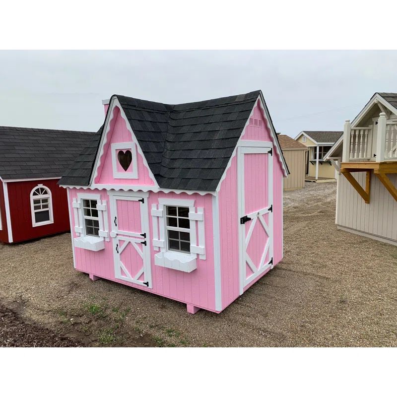 Little Cottage Company Outdoor Manufactured Wood Luxury Playhouse | Wayfair North America