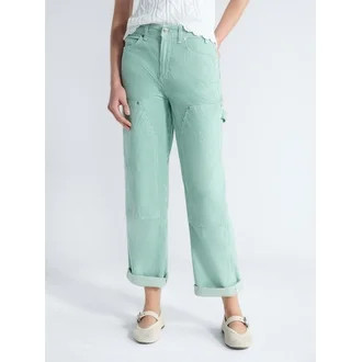 Free Assembly Women's and Women's Plus Mid Rise Relaxed Carpenter Jeans, Sizes 0-26W | Walmart (US)