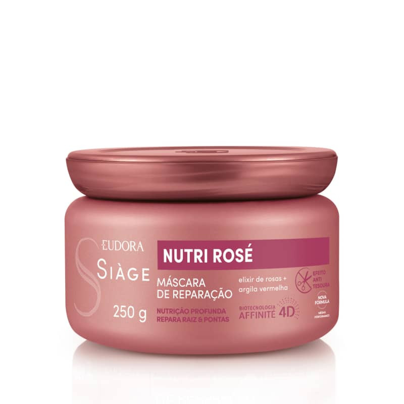 Máscara Capilar Siàge Nutri Rosé 250g | Eudora (BR)
