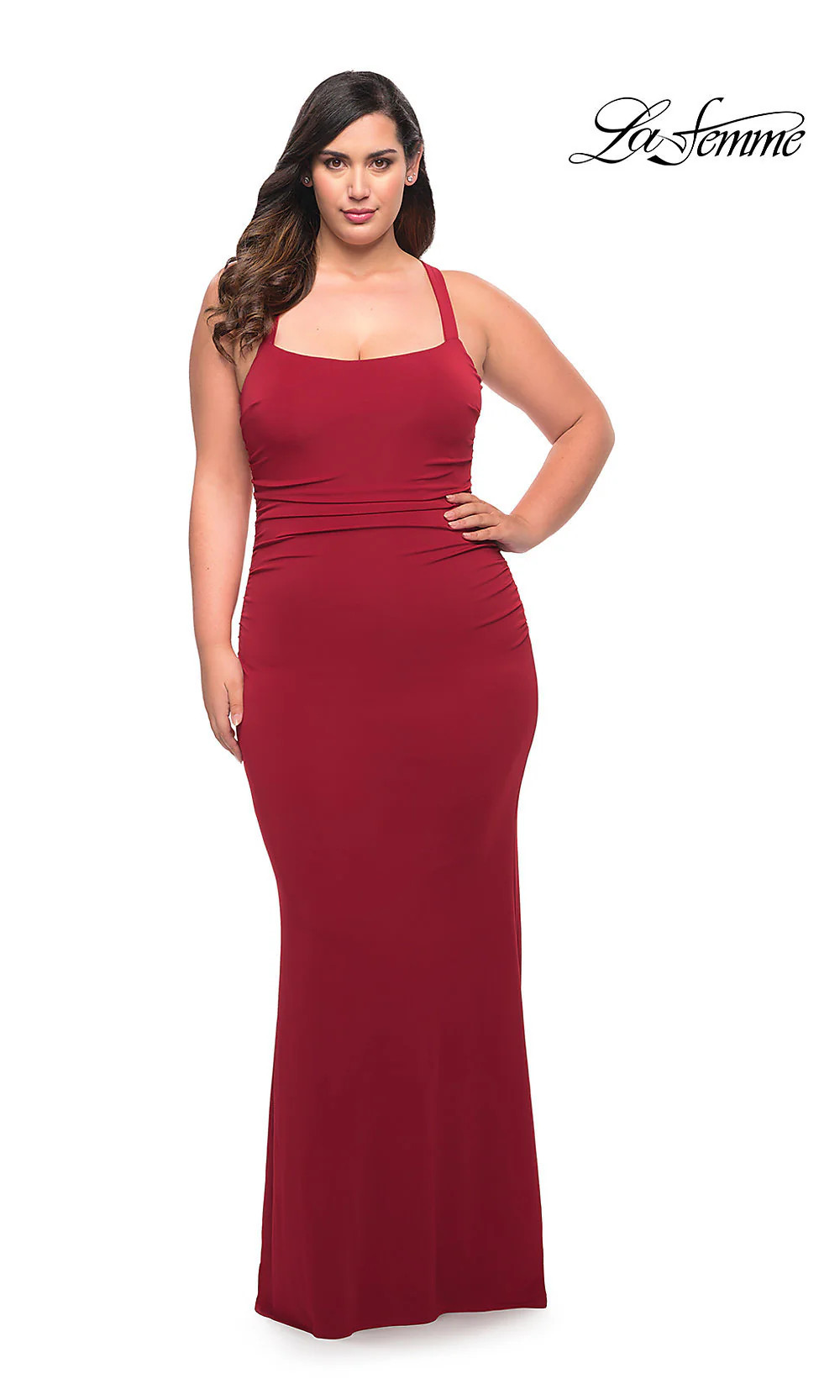 Long Plus-Size Classic Prom Dress by La Femme | Prom Girl