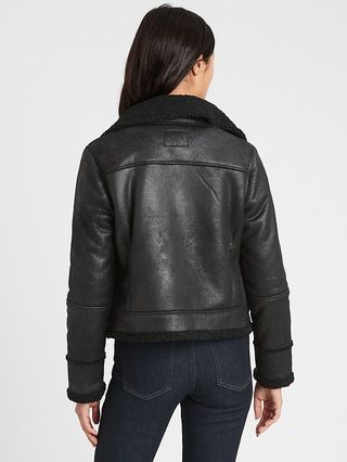 Vegan Shearling Jacket | Banana Republic (US)