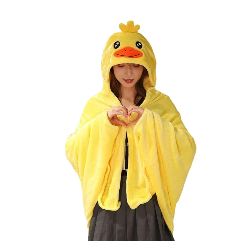Cute Wearable Blanket Soft Cape for Adult Women Men Warm Cozy Hoodie Cute Animal Bear Cat Bunny C... | Amazon (US)