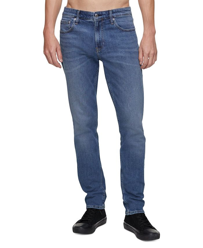 Calvin Klein Men's Slim-Fit Stretch Jeans & Reviews - Jeans - Men - Macy's | Macys (US)