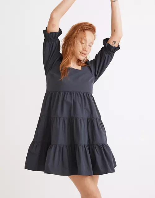 Poplin Lizzie Babydoll Dress | Madewell