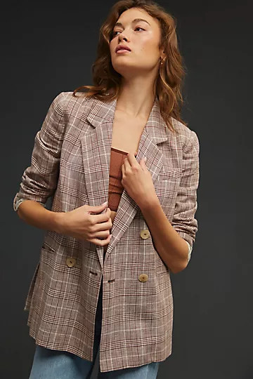 Maeve Double-Breasted Blazer | Anthropologie (US)