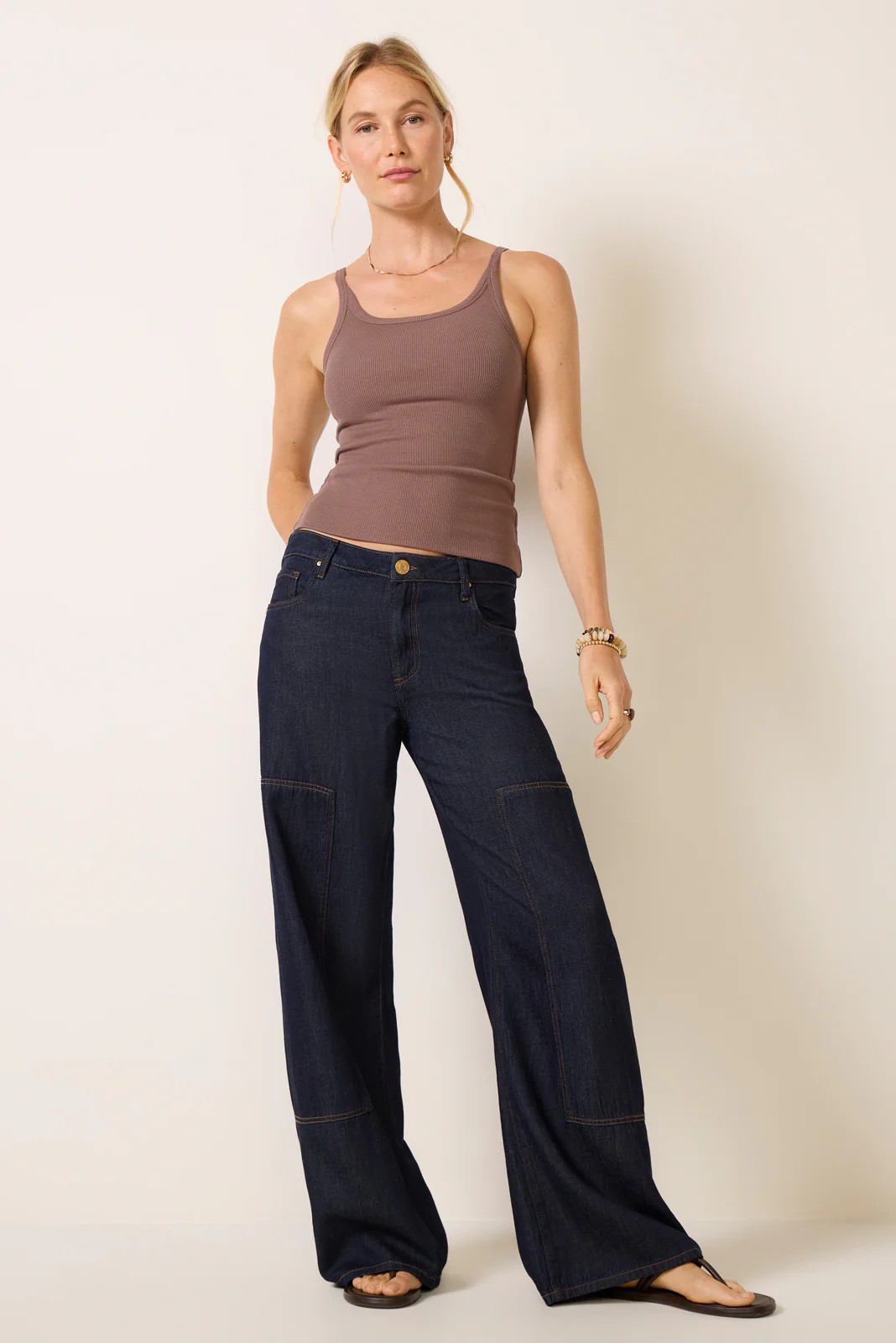 Maya Slouchy Carpenter Wide Leg Jean | Evereve