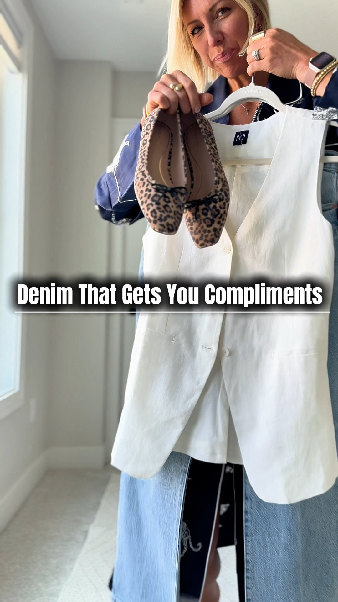 I used to think I just had to “deal” with jeans that gapped at the waist or squeezed in all the wrong places.
Turns out—I just hadn’t found the right fit for the body I have now.

This mid-rise bootcut pair changed everything.
✅ No pinching
✅ No shapewear
✅ Just clean lines + comfort

I styled it with a tailored vest (hello waist definition 🙌) and leopard flats for a simple, polished look that works for school drop-off, errands, and even a casual lunch.

Linked the exact denim, vest, and accessories here—plus a few similar picks if your size is sold out.
Tap to shop + save your faves for fall.

#LTKFallStyle #DenimOver40 #OOTDOver40 #StyleAt42 #FallCapsule #RealBodyRealStyle #

#LTKWorkwear #LTKOver40 #LTKStyleTip