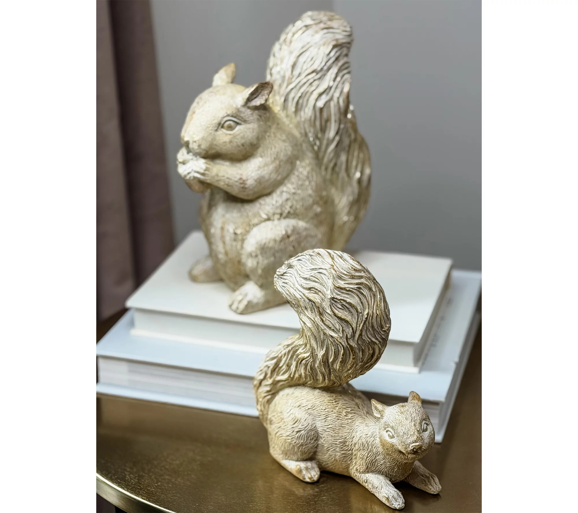 Simply Stunning Set of 2 Forest Squirrels by Janine Graff | QVC