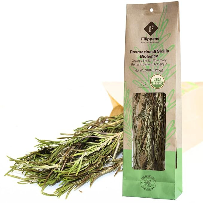 Organic Dried Rosemary Sprigs, 25 g (0.88 oz), Rosemary Stems, Fresh Grown in the Mountains of Si... | Amazon (US)