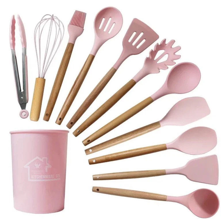 12 Pcs Kitchen Utensils Cooking Spatulas Nonstick Heat Resistant Silicone Kitchen Cookware Set(pi... | Walmart (US)