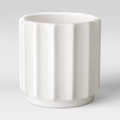 Outdoor Geared Stoneware Planter White - Project 62™ | Target