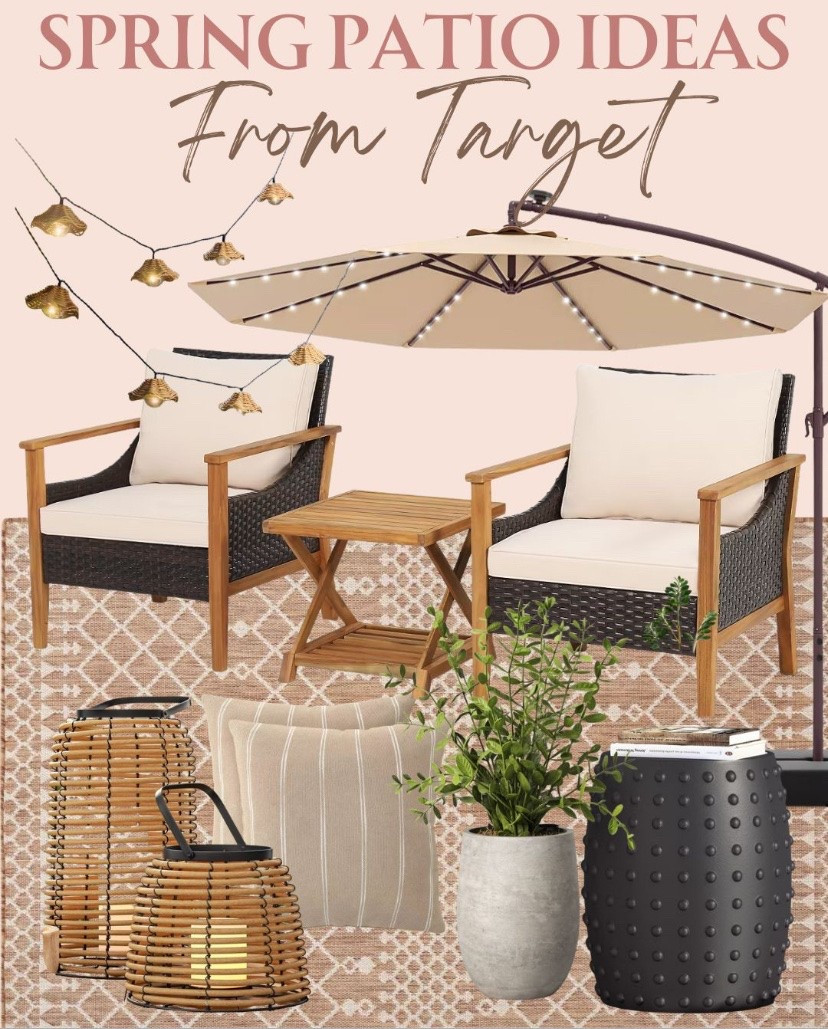 Style the perfect outdoor space with fresh touches from Target patio decor and furniture sets that bring style. #outdoorfurniture #patiofurniture #outdoorrug #patiodecor #patioset #patiofurnitureset #patioumbrella #firepit

#LTKSeasonal #LTKHome #LTKSaleAlert