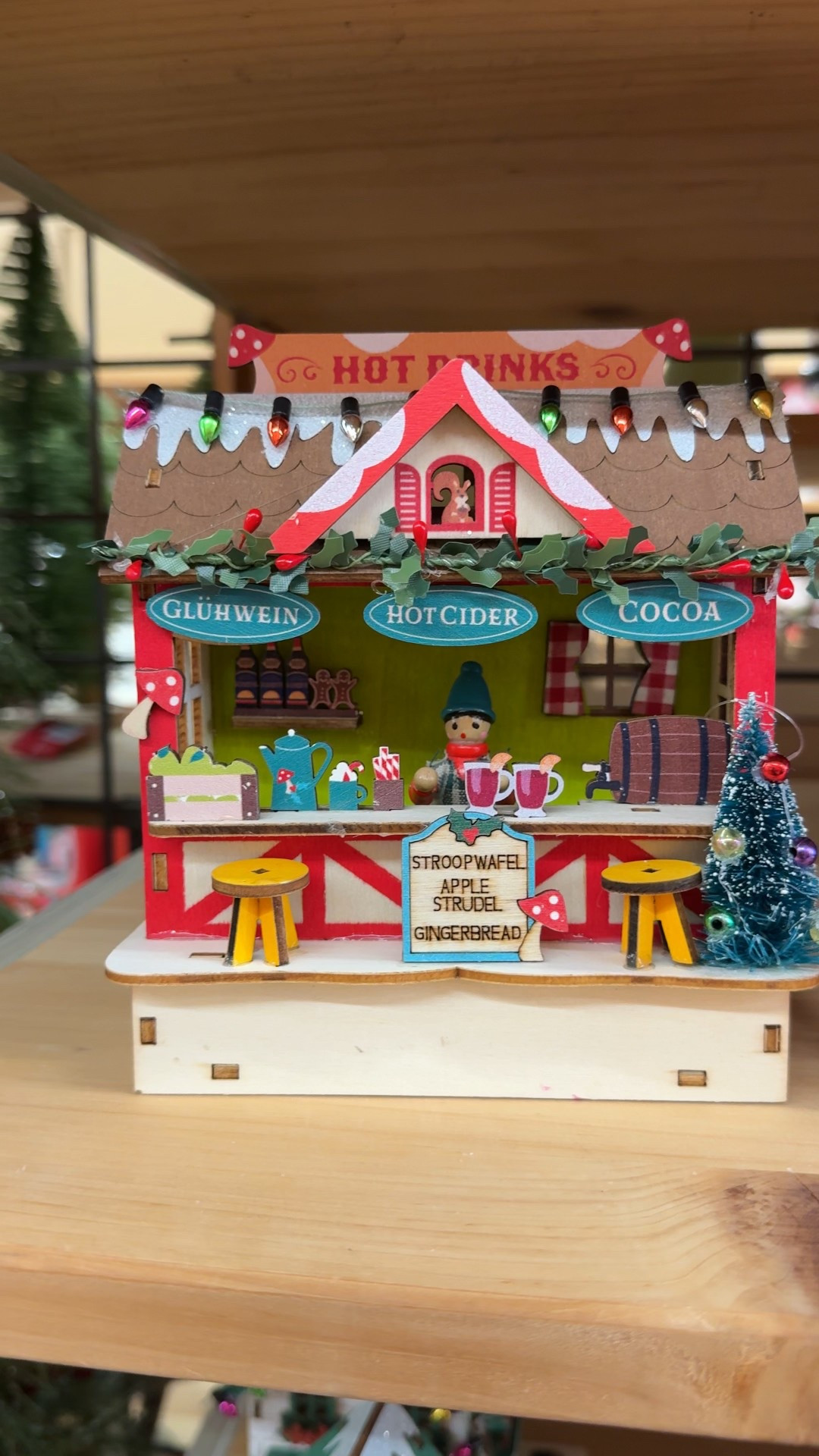 The cutest most detailed little wooden village 

#LTKHoliday