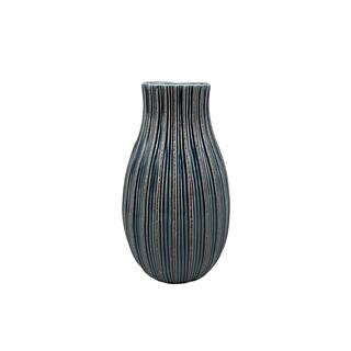 9" Navy Ceramic Ribbed Vase by Ashland® | Michaels | Michaels Stores