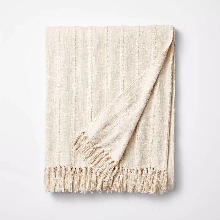 60"x86" Oversized 100% Cotton Bed Throw - Threshold™ designed with Studio McGee | Target