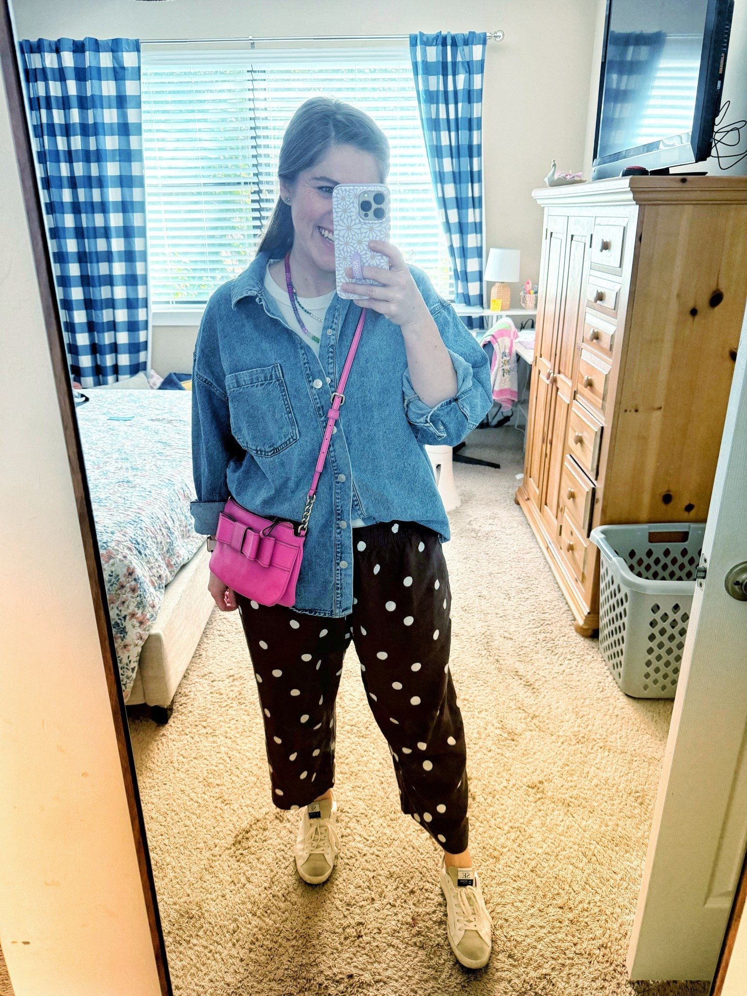 I added these pants to my cart so fast!! Love a good polka dot 🤎 they are the perfect lightweight pant too for Florida!!

*bag is really old Kate Spade. Linked some new styles

#LTKmomlife #LTKootd #LTKMidsize