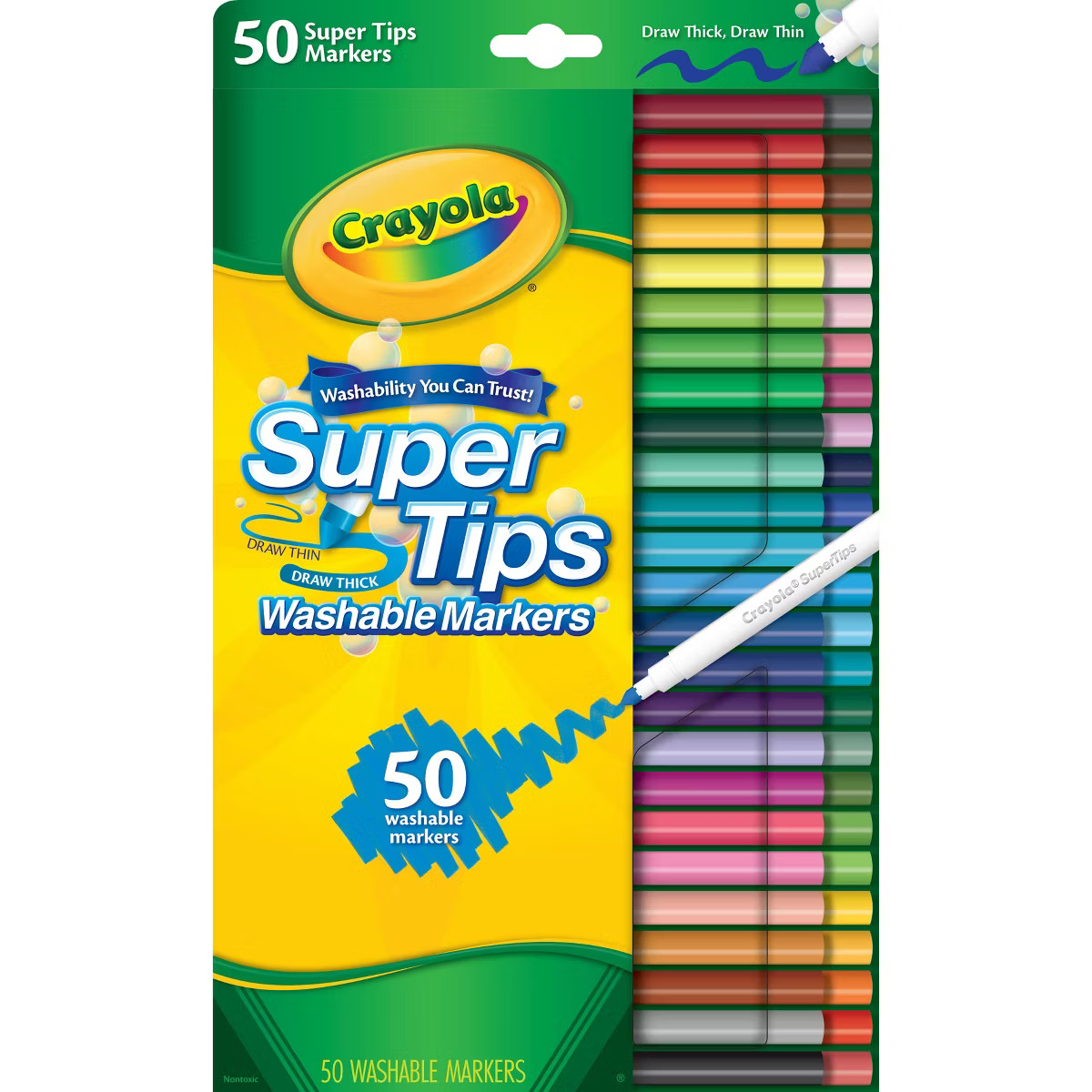 Crayola 50ct Super Tips Washable Markers, Kids School Supplies, Art Classroom Must Haves for Teac... | Target