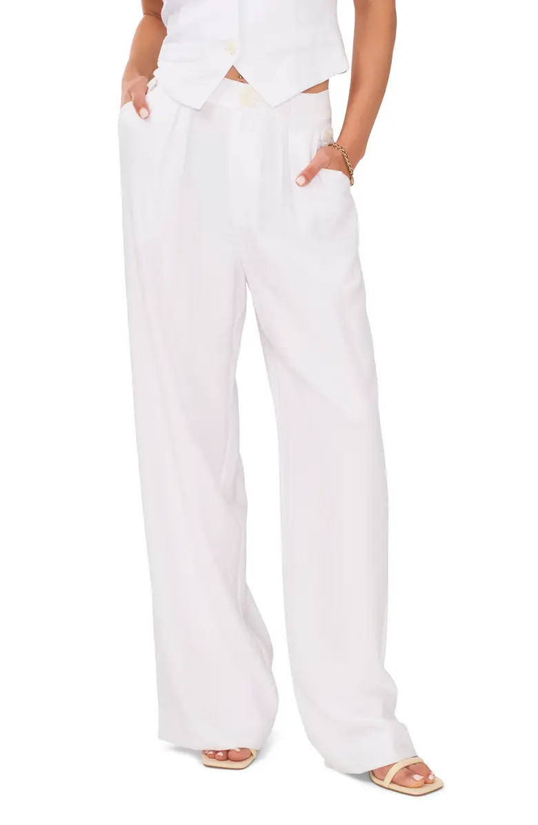 1.STATE Side Button Tab Wide Leg Pants | Nordstrom | Nordstrom