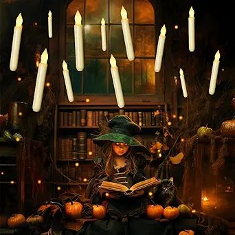 Homemory 12PCS Flameless LED Taper Candles Lights, Battery Operated Candlesticks with Warm Yellow... | Amazon (US)