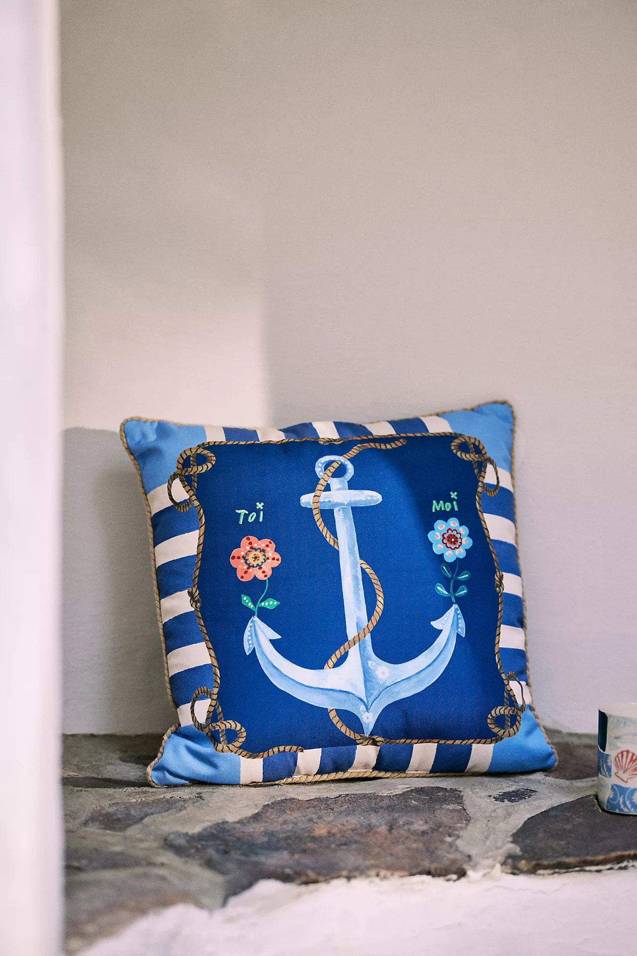 Nathalie Lete By the Sea Printed Indoor/Outdoor Pillow | Anthropologie (US)