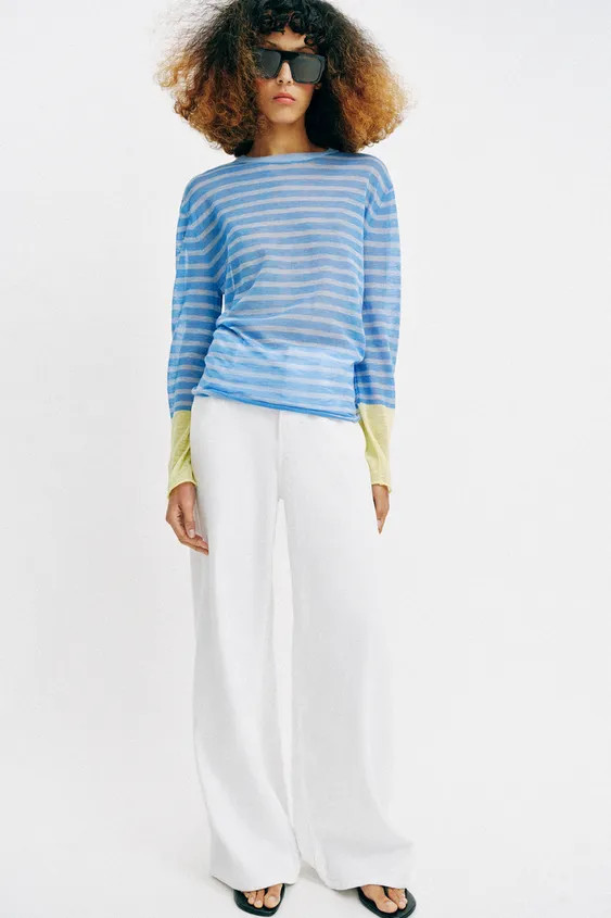 STRIPED KNIT JUMPER | Zara US