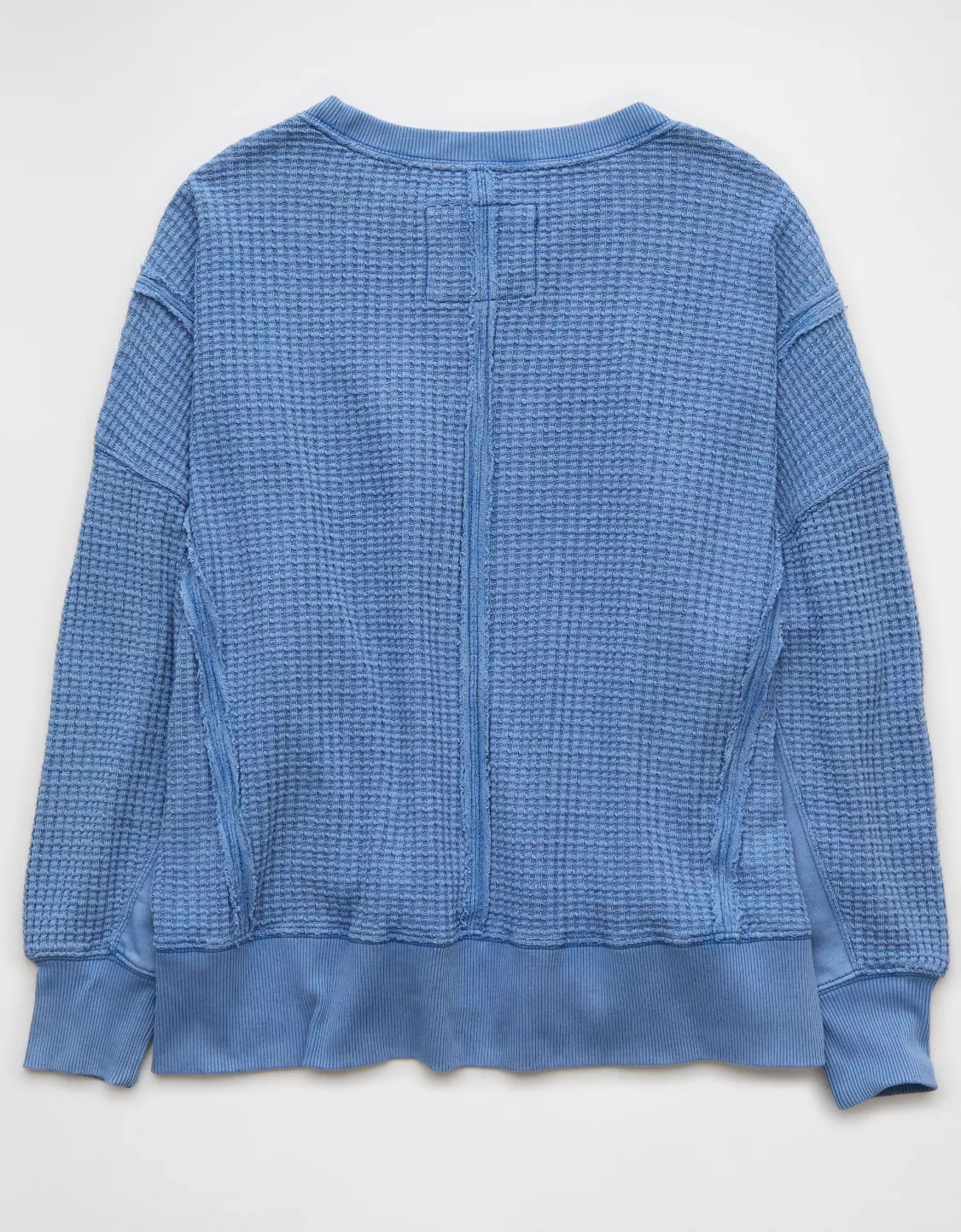 AE Big Hug Waffle Crew Neck Sweatshirt | American Eagle Outfitters (US & CA)