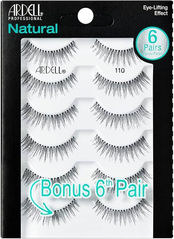 Ardell False Eyelashes, Natural 110, 5 pair + bonus pair Multipack for Eye-Lifting Effect | Amazon (US)