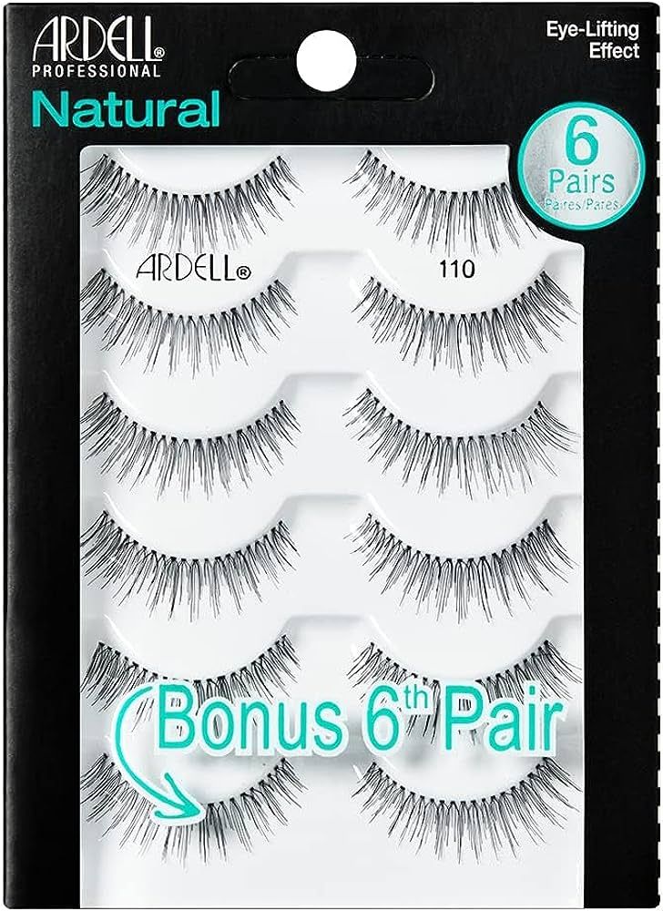 Ardell False Eyelashes, Natural 110, 5 pair + bonus pair Multipack for Eye-Lifting Effect | Amazon (US)