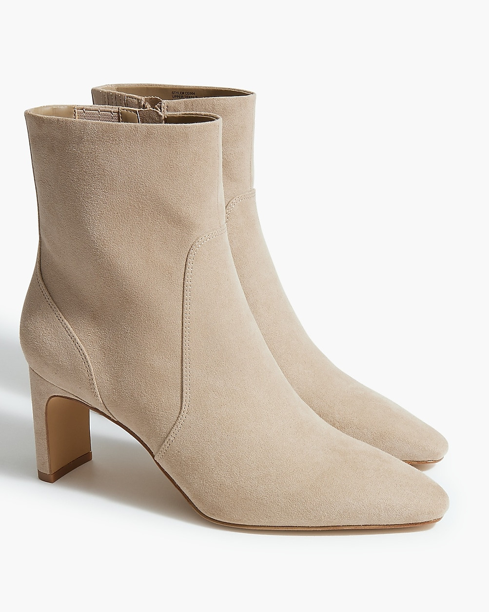 Sueded heeled booties | J.Crew Factory