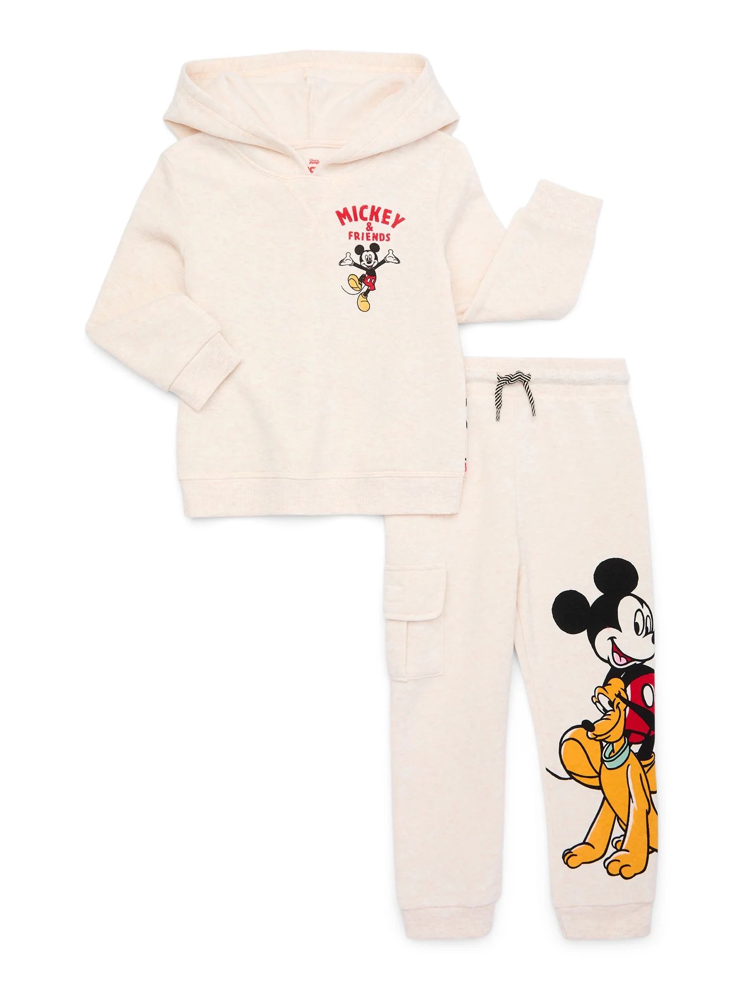 Mickey Mouse Toddler Boy Hoodie and Joggers Set, Sizes 12M-5T | Walmart (US)