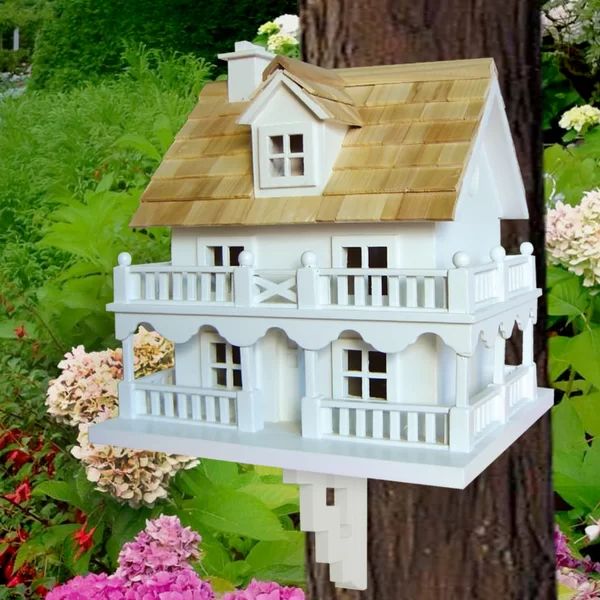 Classic Series Novelty Cottage 11 in x 10 in x 9 in Birdhouse | Wayfair North America