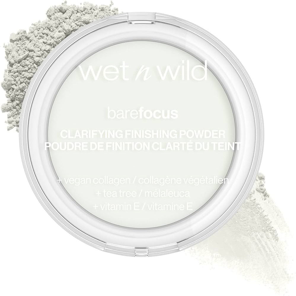 Wet n Wild Bare Focus Clarifying Finishing Powder | Matte | Pressed Setting Powder Translucent | Amazon (US)
