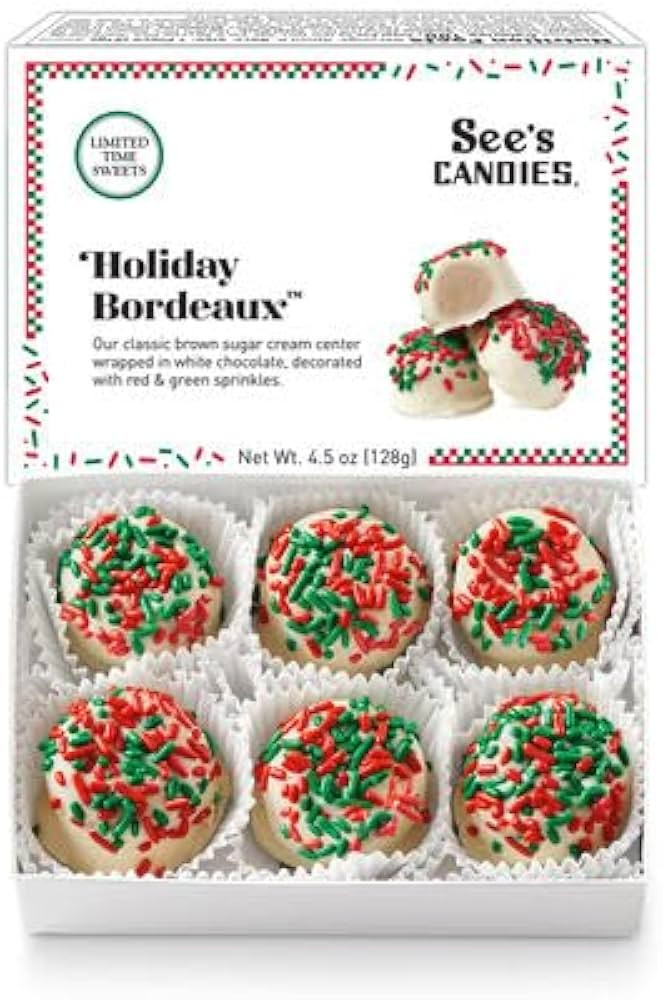 See's Candies 4.5 oz Holiday Bordeaux | Amazon (US)