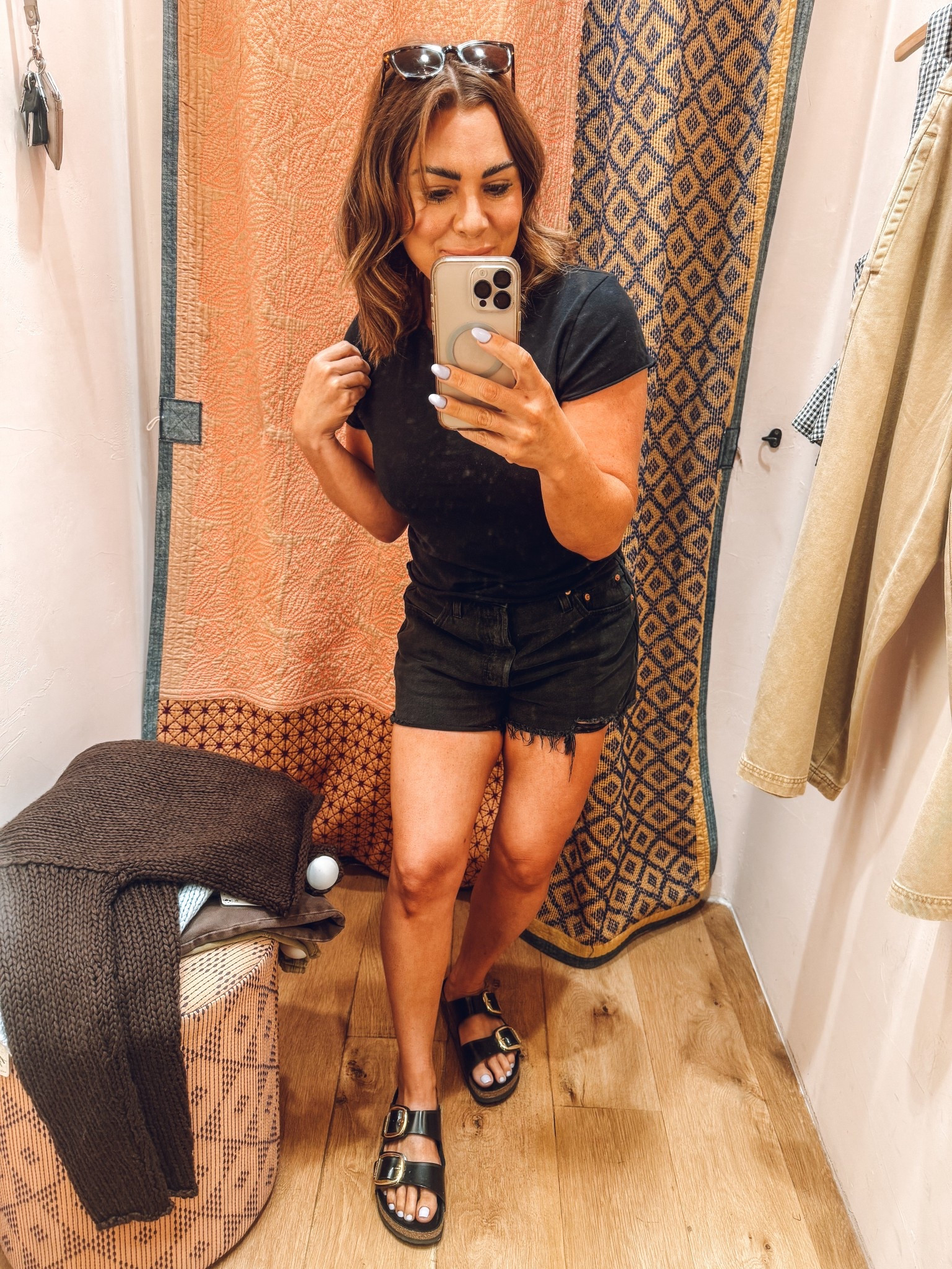 Pants size I’m usually 25/26. 
I sized up to 29s in the 501s 

#LTKPetite #LTKootd #LTKOver40
