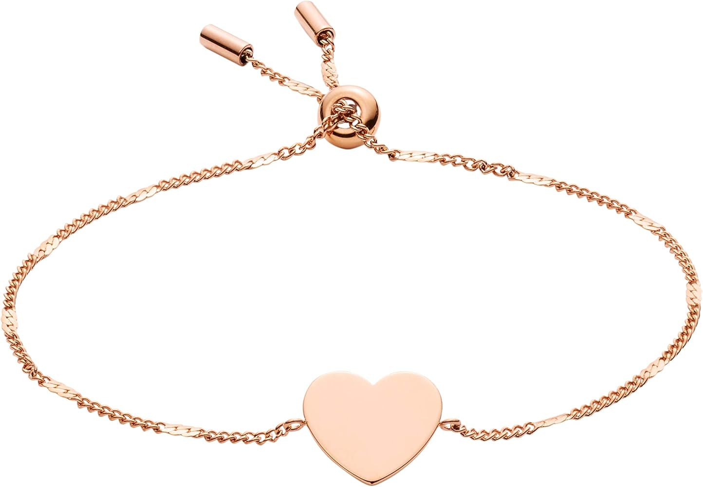 Fossil Women's Plated Stainless Steel Engravable Personalized Gift Bracelet for Women | Amazon (US)