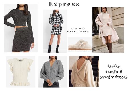 Holiday sweater dresses, and amazing knit sweaters to mix and match for holiday outfits and to gift for cozy lovers and fashion lovers. 

#LTKCyberweek #LTKGiftGuide #LTKHoliday
