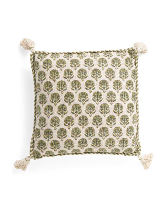 18x18 Block Print Pillow | TJ Maxx